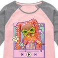 thumbnail image 3 of LOL OMG! Fashion Dolls - Play Dazzle Music - Toddler & Youth Girls Raglan Graphic T-Shirt, 3 of 4