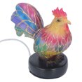 thumbnail image 2 of LED Animal Table Lamp, 5.1in Height USB 5V Plug Stained Resin Rooster Table Lamp  For Bedroom, 2 of 8