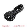 thumbnail image 4 of PGENDAR 2-Pin AC Power Cord Cable Lead for Korg Concert Piano Grand Synthesizer Delay Vintage Model DW-6000 Digital Waveform Synthesizer Keyboard, 4 of 5