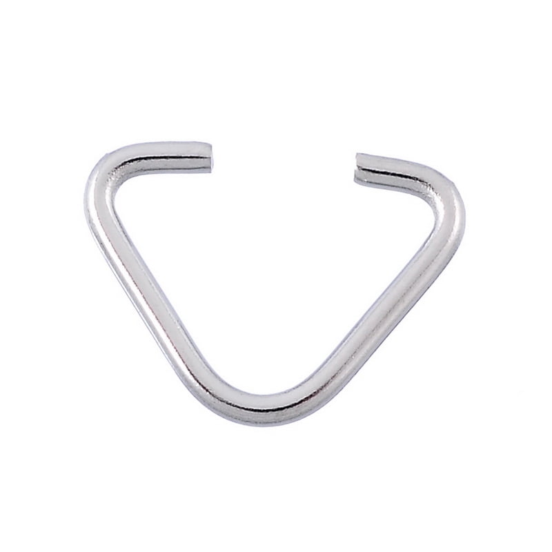 30pcs Stainless Steel Triangle Open Jump Rings Bails Hang Drops 13x10mm
