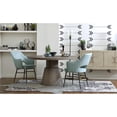 thumbnail image 2 of Home Fare Modern Upholstered Open Back Dining Chair in Sea Glass Blue, 2 of 8