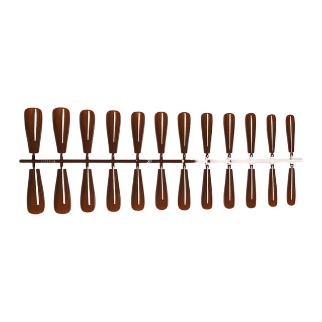 Xingzhi Fake Nail Set French Style Scratch Resistant Press-on Fingernails Full Cover Removable Trimble Adjustable Manicure Stickers Type 12