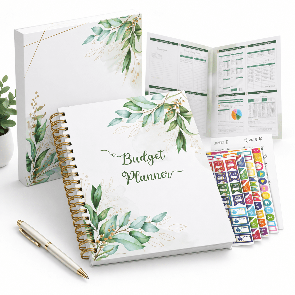 8.5 x 11 Inch Large Monthly Budget Planner and Bill Organizer