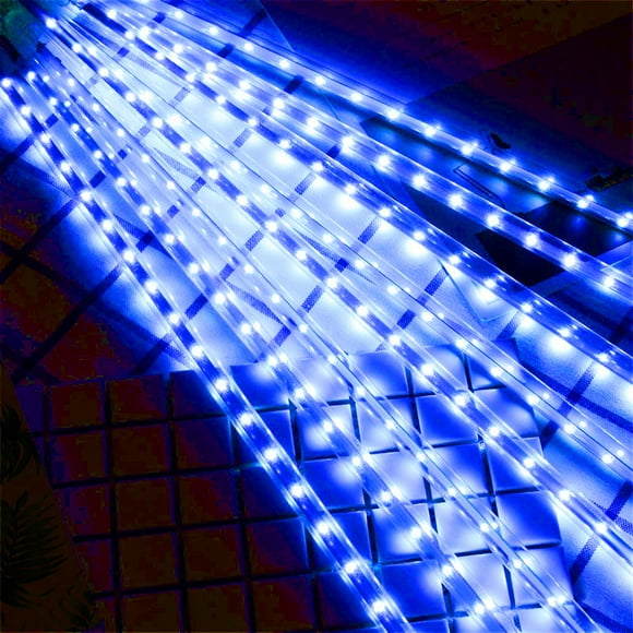 RisingPro Lumières de Pluie Météore à DEL Étanches Décoration de Noël Guirlande Lumineuse pour Mariage Fête Lumières de Noël Connectables