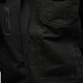thumbnail image 4 of Men's Autumn And Winter Casual Solid Color Tooling Wind Jacket Zipper Coat, 4 of 4