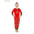 thumbnail image 2 of BadPiggies Christmas Family Matching Pajamas Set Fleece Jammies Sleepwear Long Sleeve Holiday Pjs, 2 of 6