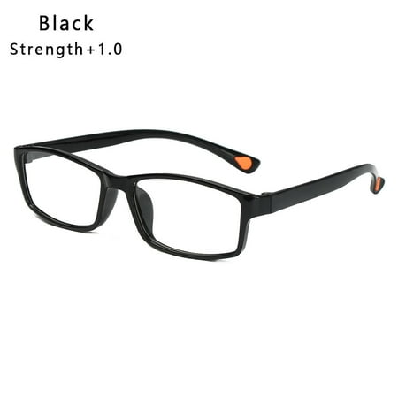 Fashion Unisex Reading Women&Men Vision Care Eyewear Anti-fatigue Glasses Presbyopia Eyeglasses BLACK STRENGTH 1.00