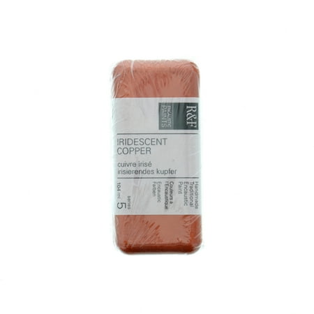 UPC: 0836943001862 | R&F Handmade Paints Encaustic Paint Cake  104ml  Iridescent Copper