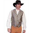 thumbnail image 1 of Scully RW093-TAU-S Mens Rangewear Scarboro Paisley Vest- Taupe- Small, 1 of 3