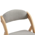 thumbnail image 4 of Folding Chairs 2 Pack Wooden Folding Chairs with Padded Seats and Back, Portable Stackable Dining Chairs Set of 2 Folding Chairs Ideal for Kitchen Office Wedding Party Picnic, Khaki, 4 of 7