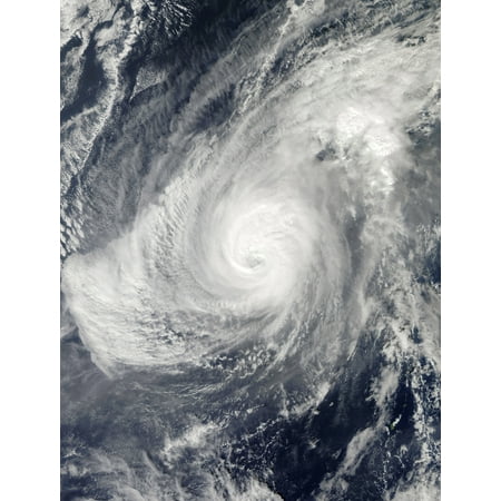 Typhoon Nida south-southwest of Iwo Jima Poster