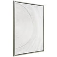 thumbnail image 2 of Serene Circles Heavily Textured Hand Painted White Framed Canvas Wall Art, 2 of 11