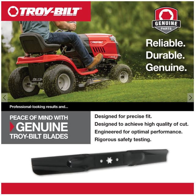 Troy-Bilt 490-110-Y108 42 in. High-Lift Blade Set, Star Center Hole, 2-pack