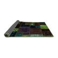 thumbnail image 2 of Ahgly Company Indoor Rectangle Patchwork Turquoise Blue Transitional Area Rugs, 8' x 12', 2 of 4