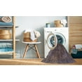 thumbnail image 2 of Ahgly Company Machine Washable Indoor Round Abstract Rose Dust Purple Area Rugs, 6' Round, 2 of 7