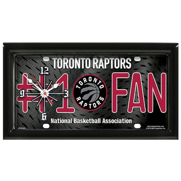 Horloge murale Raptors de Toronto NBA de GTEI