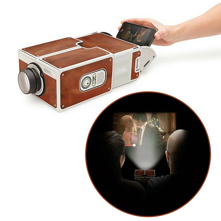 Smartphone Projector DIY Phone Portable Home Cinema TV Screen for