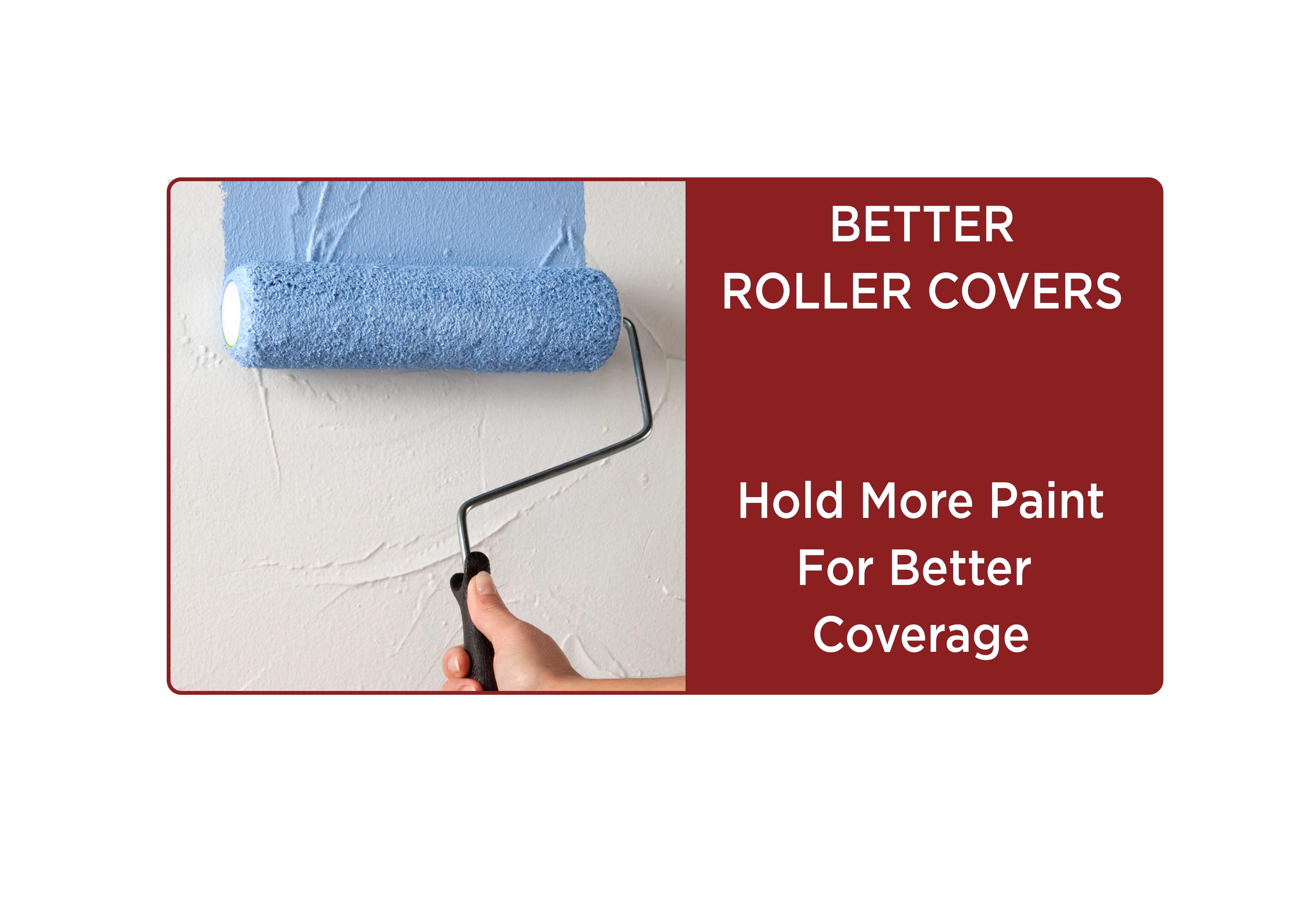 Grip Tight Tools Premium Paint Roller Cover 3/8-Inch Nap, 9-Inch — CHIMIYA