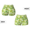 thumbnail image 5 of Kdxio Kiwi Lemon Print Workout Shorts for Women Seamless Soft Smooth Gym Yoga Scrunch Active Shorts, 5 of 9