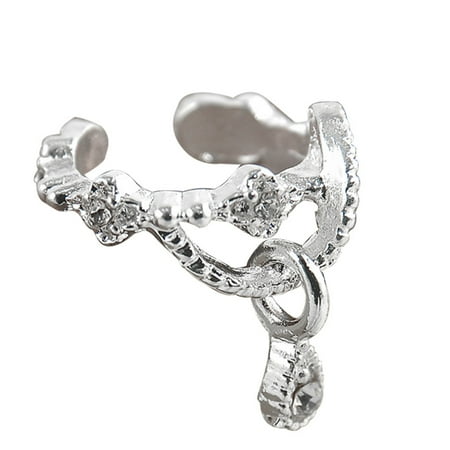 

Kironypik Single Women Ear Clip Party Engagement Girls Jewelry Decoration Sparkling Shinning Female Ladies Pendant