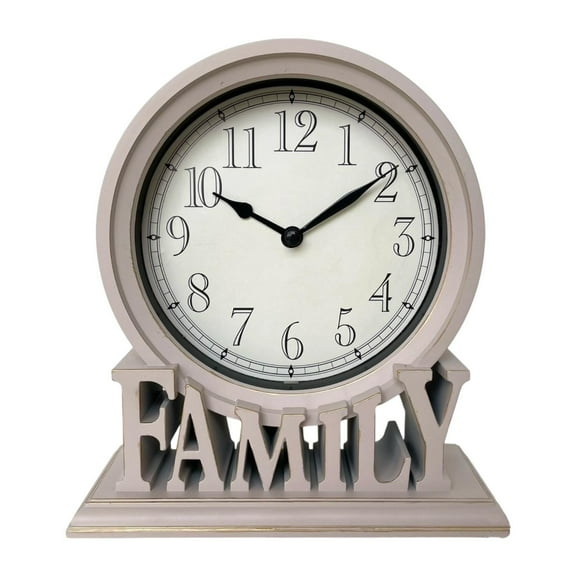 YWMJZEU Desk Clock Mantel Clock Easy to Read Bedroom Home Decor Shelf Office Living Room Style A