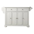 thumbnail image 1 of Pemberly Row Transitional Wood/Granite Kitchen Island in White, 1 of 8