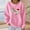 Pink, variant on Red gap hoodie women Women's Casual Long Sleeve Crewneck Sweatshirt Soft Comfy Loose Fit Pullover Top For Everyday Wear Blackheated sweatshirt