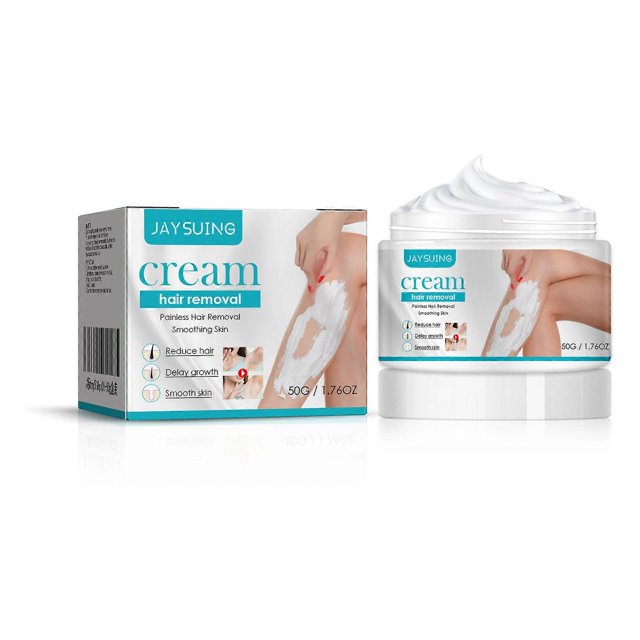 Crema depilatoria Jaysuing para todo el cuerpo, axilas, manos, pies, depilación rápida, crema depilatoria suave y no irritante, 50 g en caja