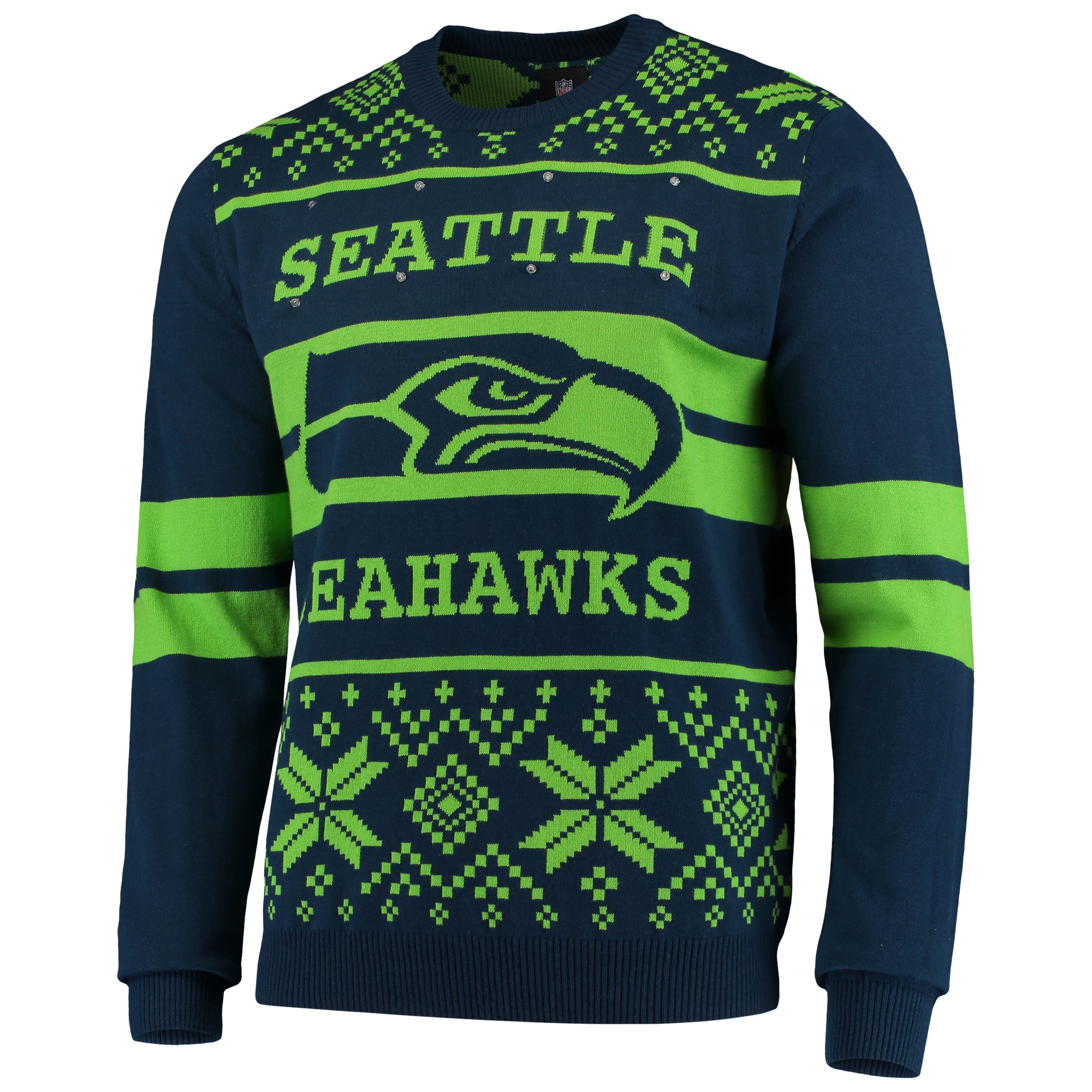 seahawks ugly sweater light up