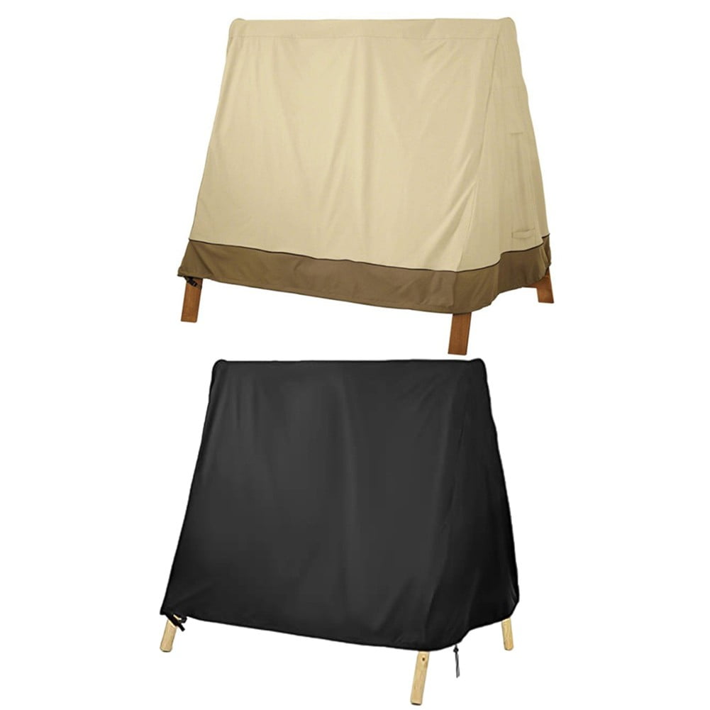 A Frame Patio Swing Cover Waterproof 210D Oxford Outdoor Furniture Protector with Wind-Resistant Design