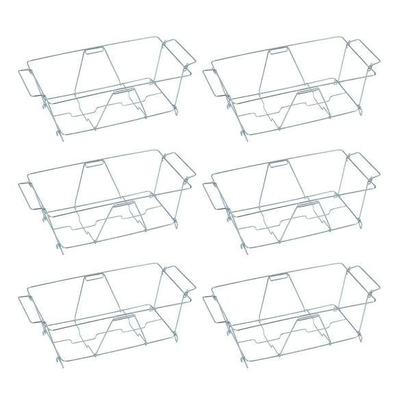 Sterno Chafing Dish Wire Rack - Folding Wire Racks for Food Warmer, Chafer Buffet Stand for Catering - Stand for Food Warmer, Holds Water & Food Pans
