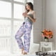 thumbnail image 5 of Balery Winter With Snowflakes Pantalones de pijama para mujer, pijamas ultraligeros, pantalones de estar por casa-X-Large, 5 of 6