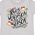 thumbnail image 4 of Inktastic Jesus is the Reason for the Season Christmas Bells and Stars Boys or Girls Toddler T-Shirt, 4 of 5