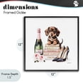 thumbnail image 4 of Stupell Industries Art Deco Luxury Books & Puppy Black Framed Giclee Art, 12 x 12, by Amanda Greenwood, 4 of 8