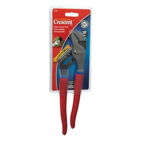 Crescent 10 in. Alloy Steel Tongue and Groove Pliers Red 1