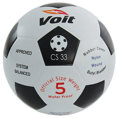 Rubber Soccer Ball, Size 3, High quality rubber construction By Voit from