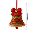 thumbnail image 3 of DIY Crochet Christmas Bell Ornament Kit - Complete Beginner Craft Kit with Yarn & Instructions, Hand-Knitted Holiday Decor for Personalized Tree Bells, Stocking Stuffers, 3 of 4