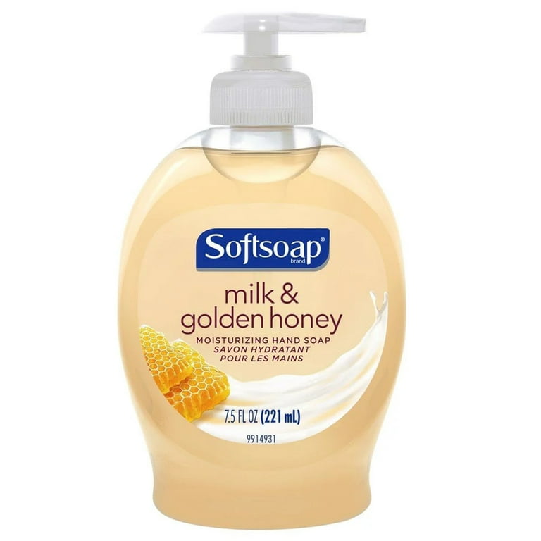 Softsoap Moisturizing Hand Soap Milk & Golden Honey 7.5oz, Pack of