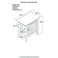 thumbnail image 4 of AFI Nantucket Chair Side Table White-Finish:White, 4 of 4