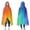 Rainbow Tie Dye, variant on Wearable Blanket,Colorful Tie Dye Wave Pattern Hooded Wearable Flannel Blanket for Adults & Teens,Winter Poncho Shawl Wrap Cape Cozy Anti-Pill,60"x80"