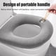 thumbnail image 4 of Asiento De Inodoro Portátil Para El Hogar, Almohadillas Lavables Para Asiento De Inodoro Con Cremallera, Alfombrilla De Punto Grueso Para Asiento De Inodoro Eigraketly HA045629-01, 4 of 6