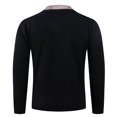 thumbnail image 3 of XUNKUSGA Mens Sweater Fashion Crew Shirt Collar Neck Pullover Sweater Slim Fit Soft Touch Sweaters for Men Classic Versatile Fall Sweaters For Casual or Dressy Wear M-3XL Black, 3 of 3