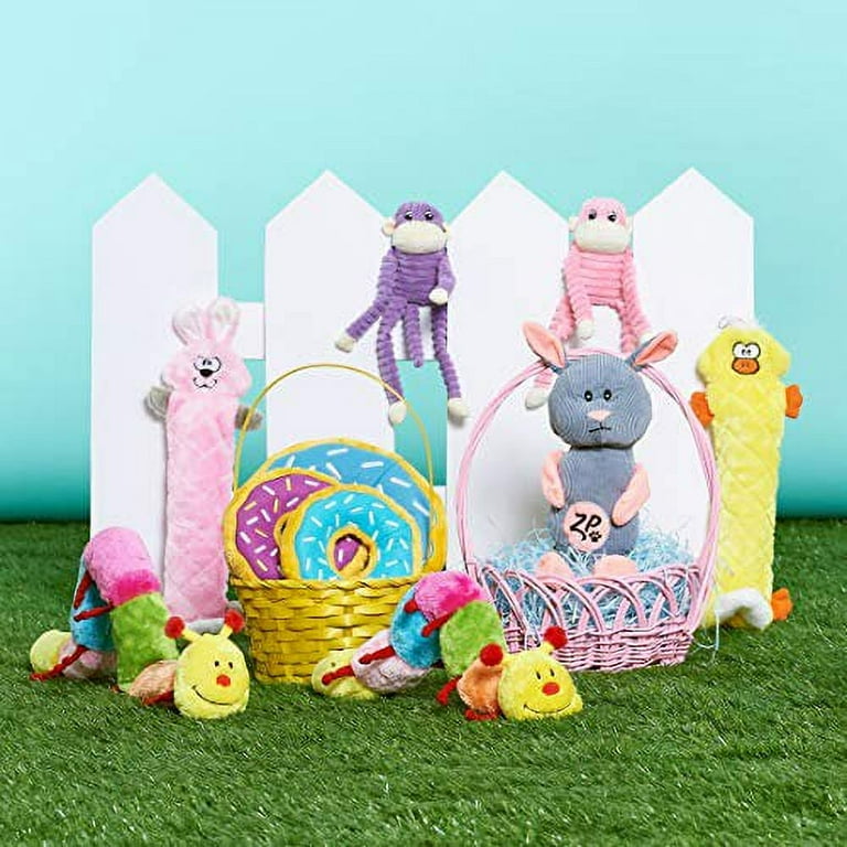 Zippy Paws Spencer The Crinkle Monkey Dog Toy, Squeaker and