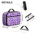 thumbnail image 6 of Daisy Pioneer Flower Purple Pattern Insulated Lunch Bag Teens,Bento School Lunch Bag for Teens for Work,Picnic or Travel 10.6x7.7x4.3 Inches,12 Can Capacity, 6 of 6