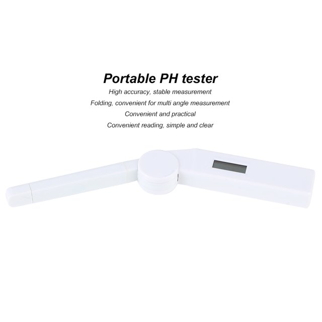 Medidor de pH pluma de prueba de pH de medición sensible al plegado y doblado alta precisión para medir el pH en suelo agua o frutas Medición multiángulo