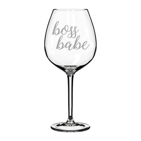 Wine Glass Goblet Boss Babe (20 oz Jumbo)