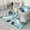 Blue Marble Gold, variant on Blue Gold Marble Pattern Bathroom Rugs Sets 3 Piece,Toilet Cover Set,Absorbent Non Slip Bathroom Mats Sets with U-Shaped Contour Rug Toilet Rug Set