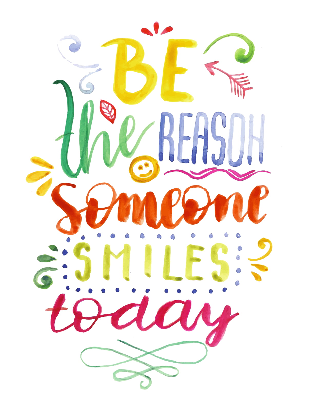Be The Reason Someone Smiles Today Free Printable