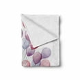 thumbnail image 2 of Carnival Soft Flannel Fleece Throw Blanket, Fantasy Theme a Unicorn and Violet Hues Balloons and Stars and Dreamy, Cozy Plush for Indoor and Outdoor Use, 50" x 60", Multicolor, by Ambesonne, 2 of 6