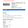 thumbnail image 2 of Fuel Tank - Compatible with 1980 - 1984 Ford F-250 1981 1982 1983, 2 of 2